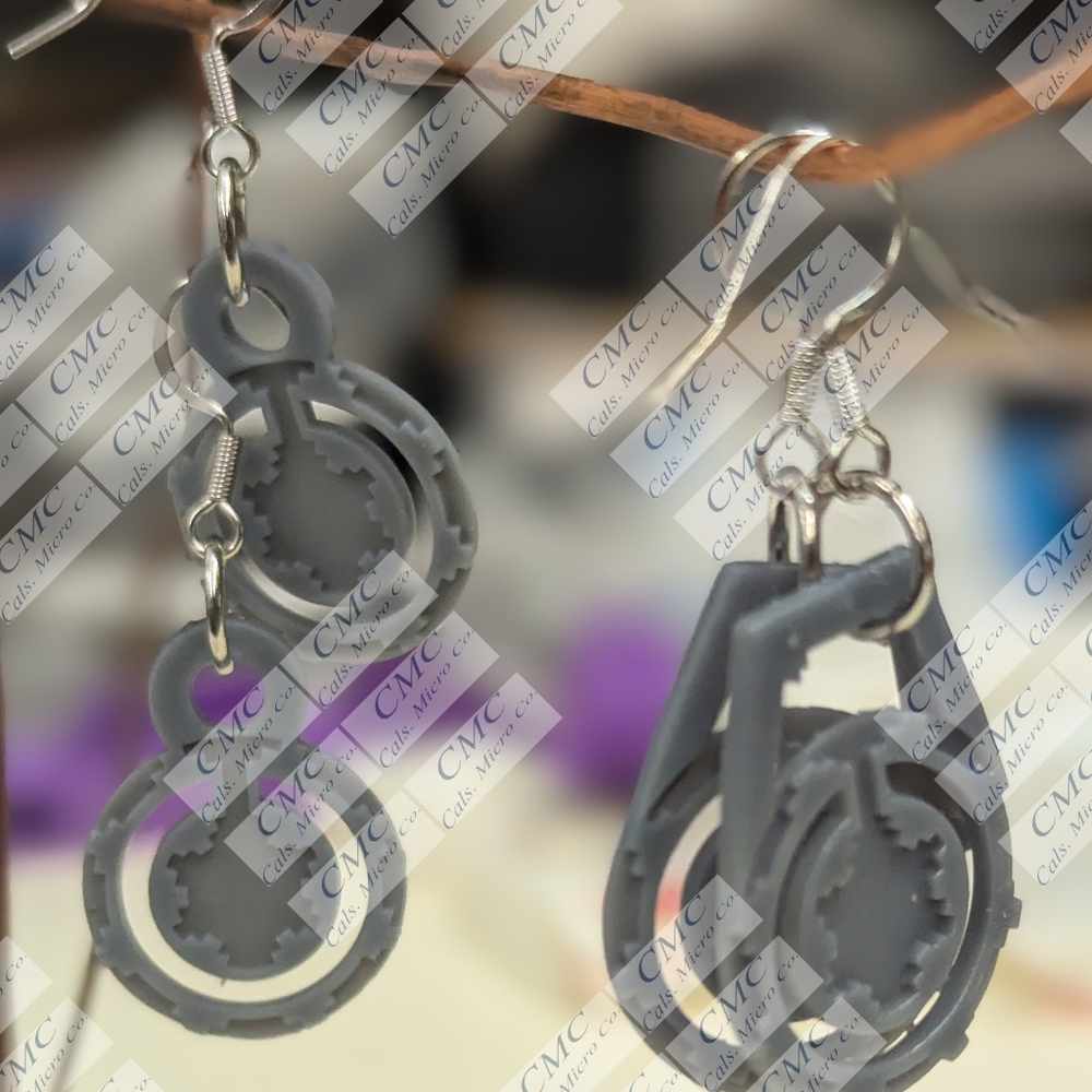 Navajo basket earrings resin cast